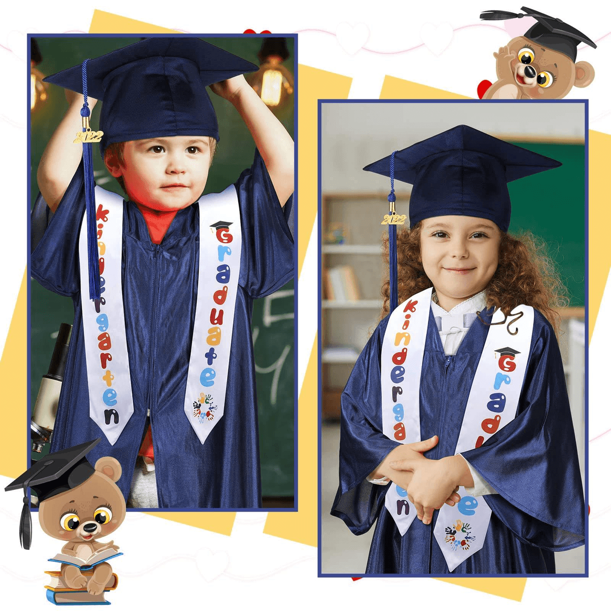 Kids Graduation Hat with Costume